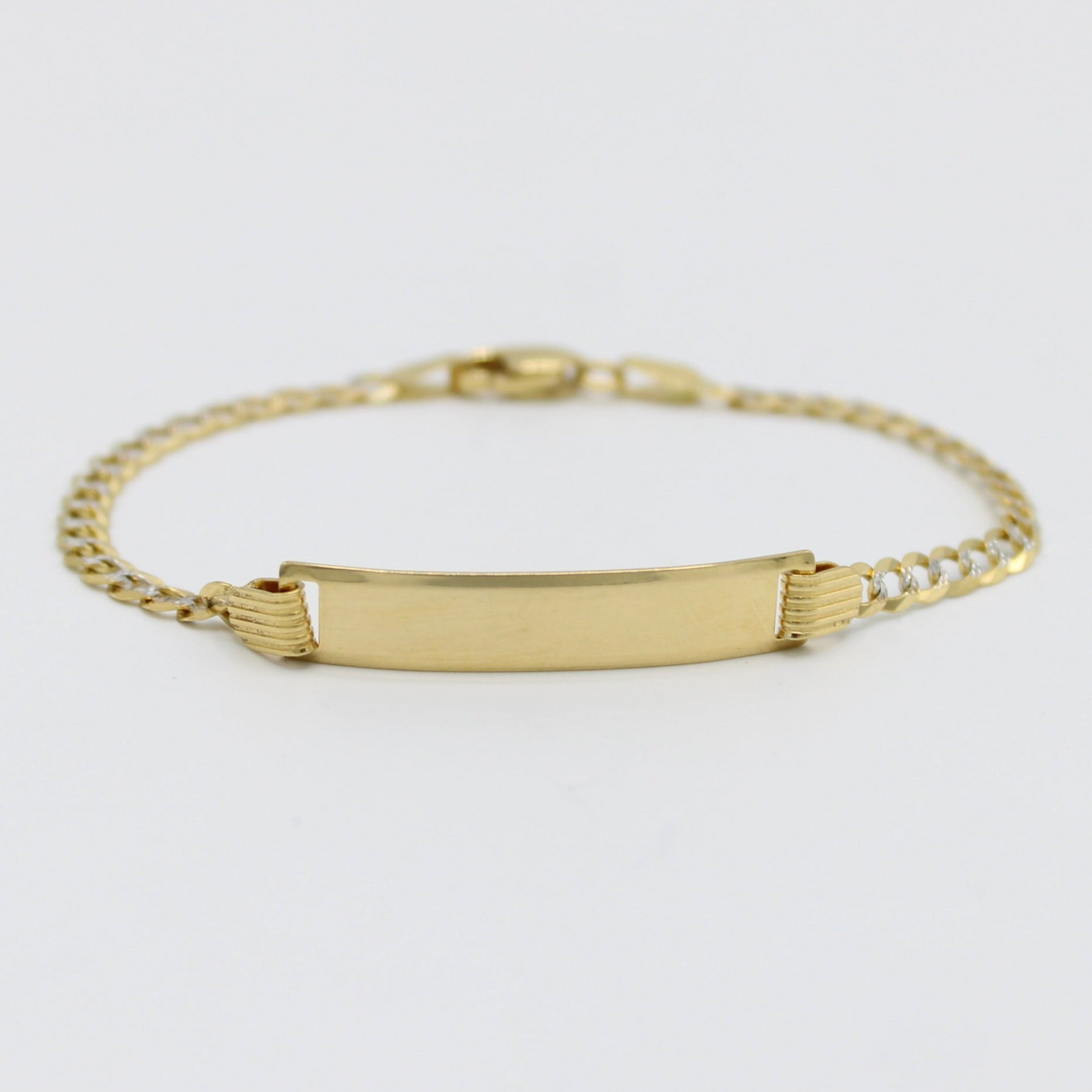 Gold nameplate bracelet on sale baby