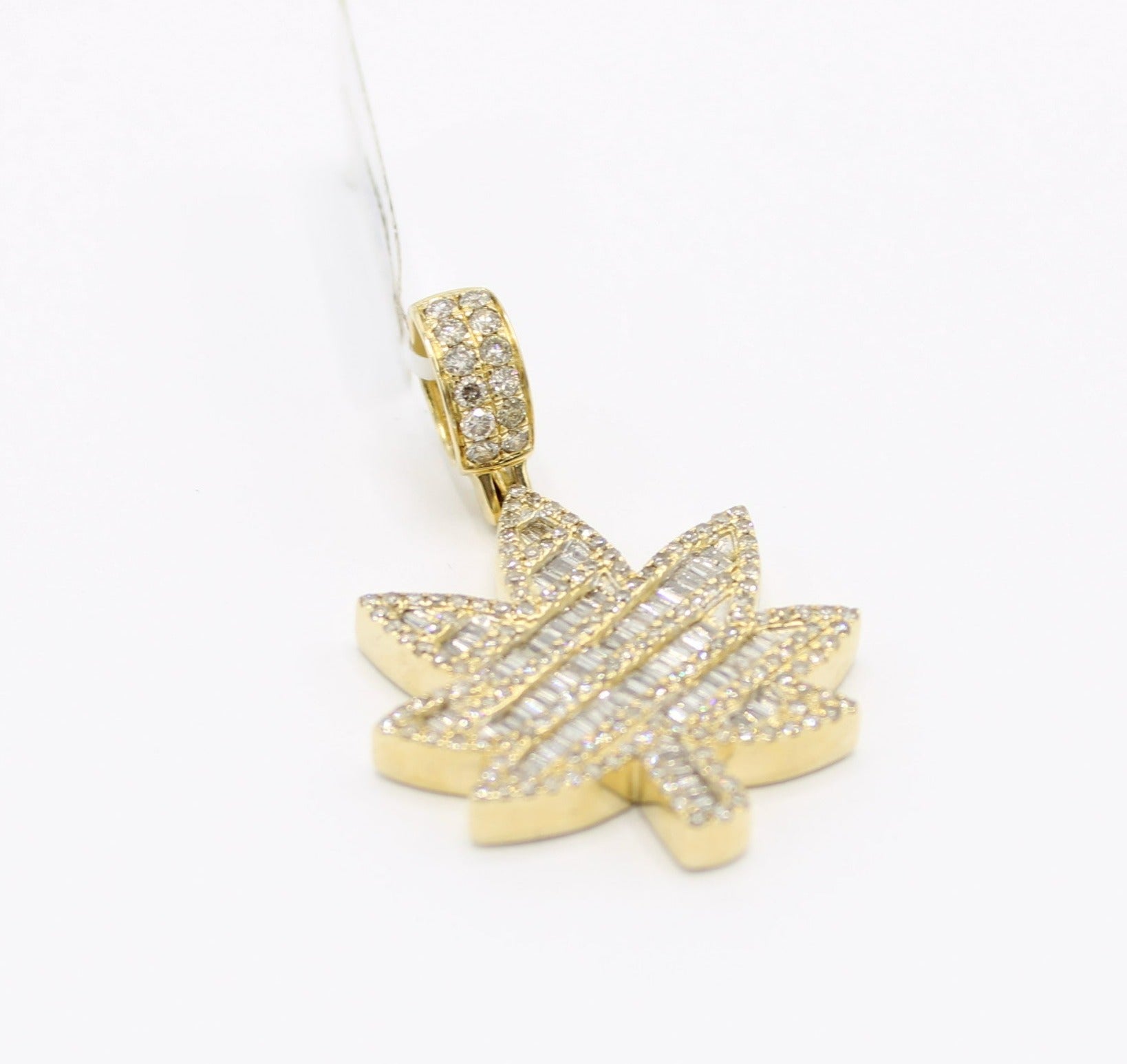 Diamond weed store pendant