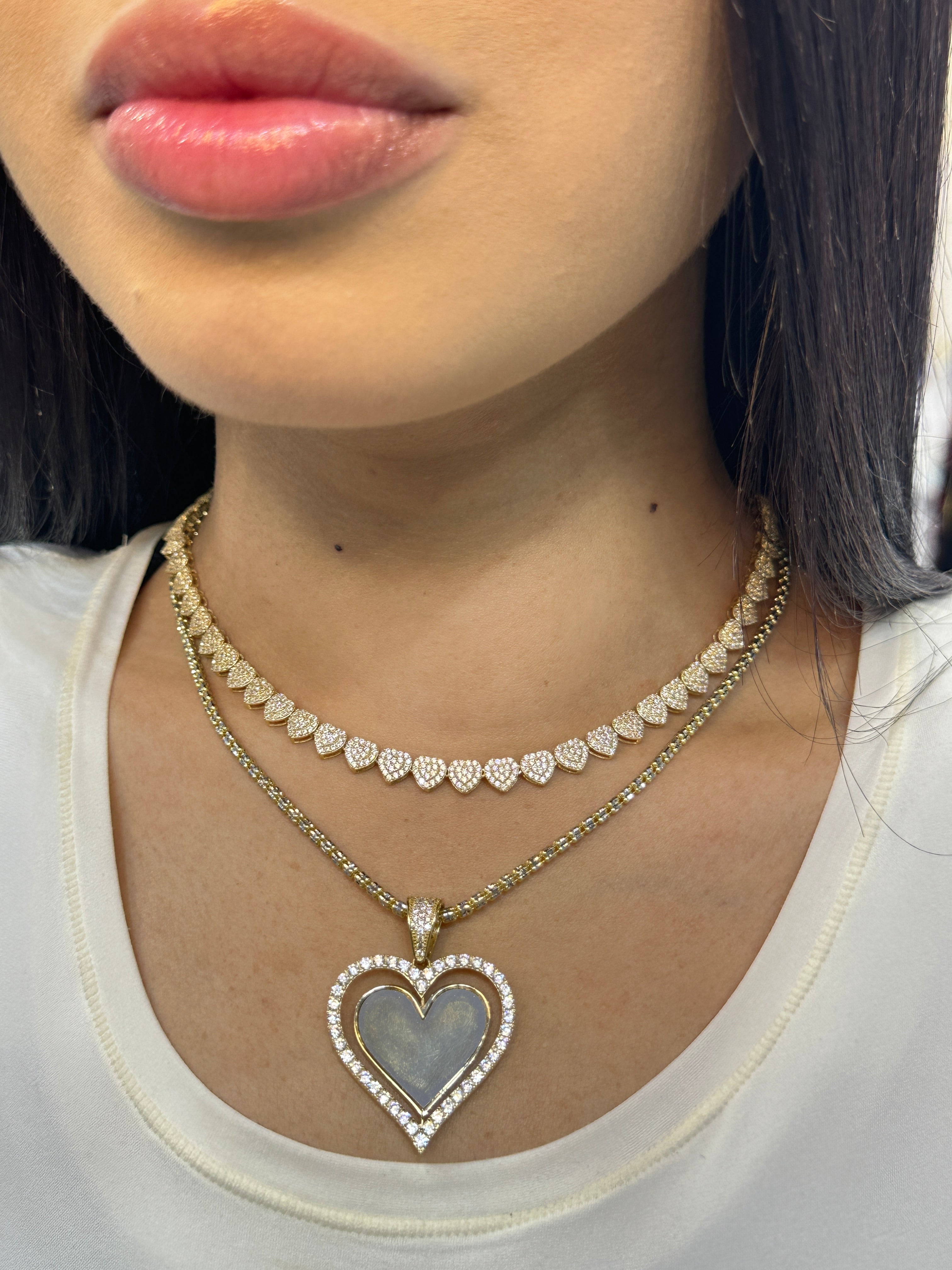 Vca on sale heart necklace