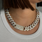 14K Choker Milano Full Cz Stones THREE TONES YELLOW WHITE AND ROSE GOLD