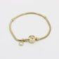 14K Bangle with Charms Yellow Gold