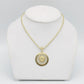 14K Medusa Pendant Cz Stones With Ice Chain Yellow Gold