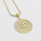 14K Fancy Pendant Cz Stones With Ice Chain Yellow Gold