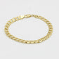 Offer $1,210.00 Semi-Solid Flat Cuban Bracelet Yellow Gold