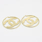 14K Fancy Hoops Yellow Gold