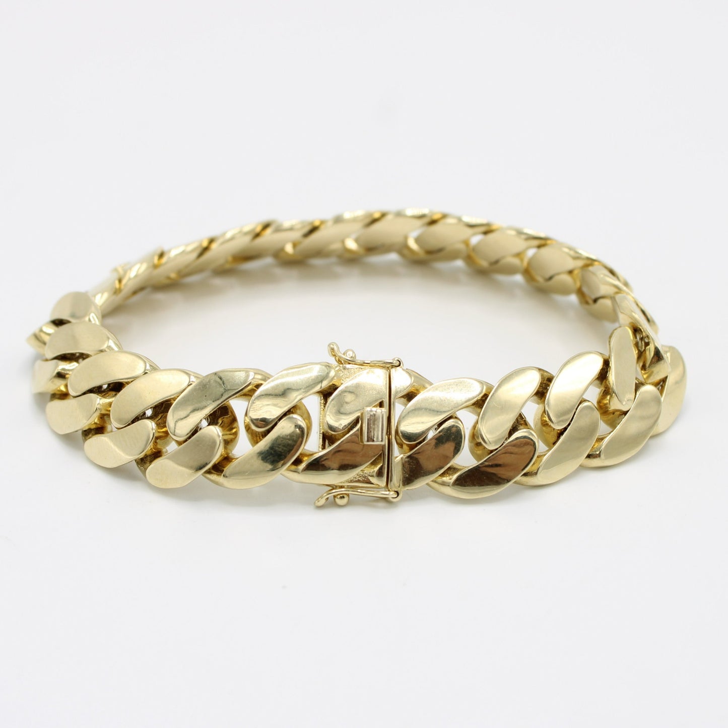 Special Offer - Semi Solid Cuban Bracelet Yellow Gold