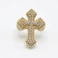 *NEW* 14k CZ Cross Men's Ring