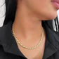 14K XOXO Choker Yellow Gold