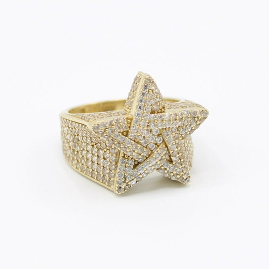 14K Star🌟Cz Men's Ring