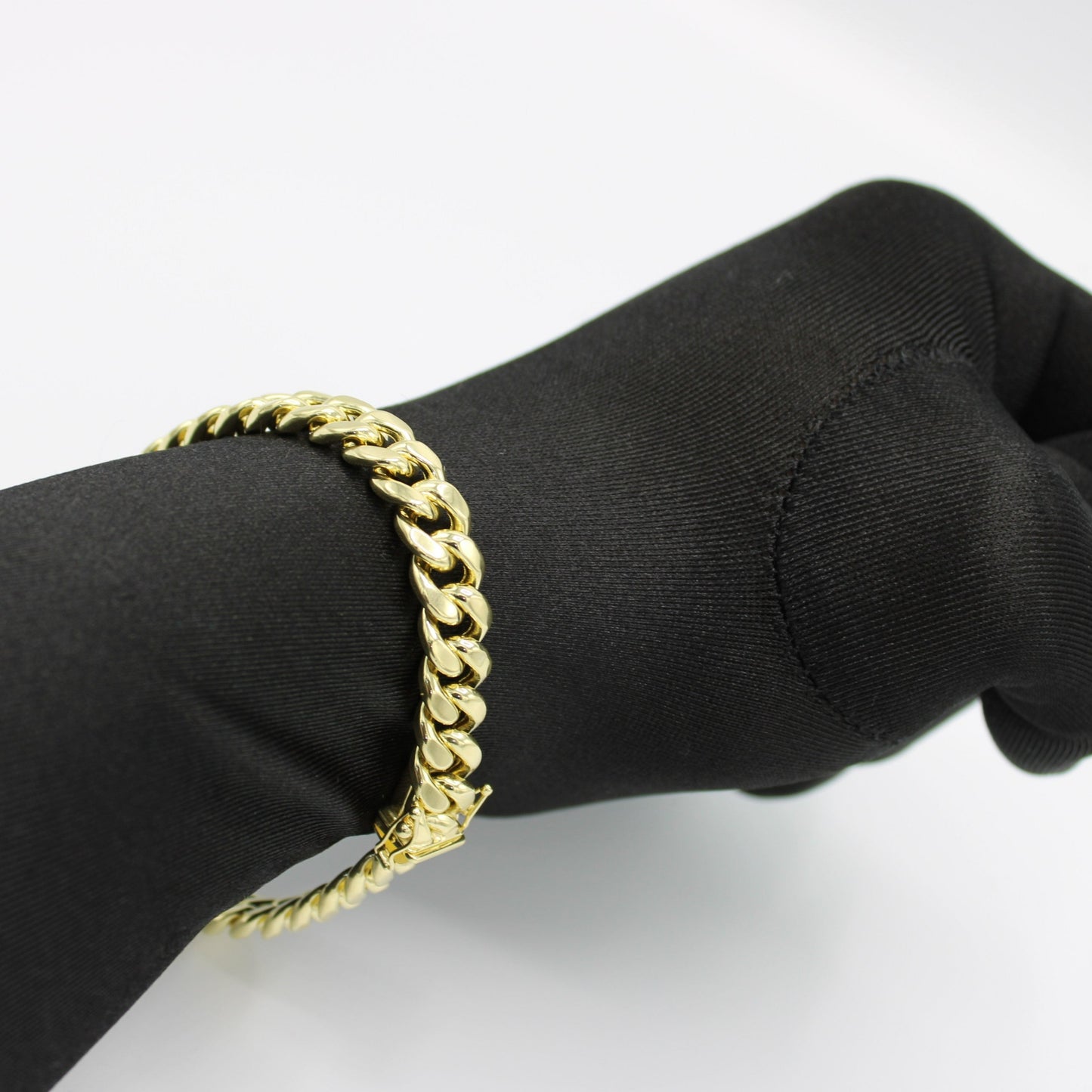 14K Semi-Solid Miami Cuban Bracelet