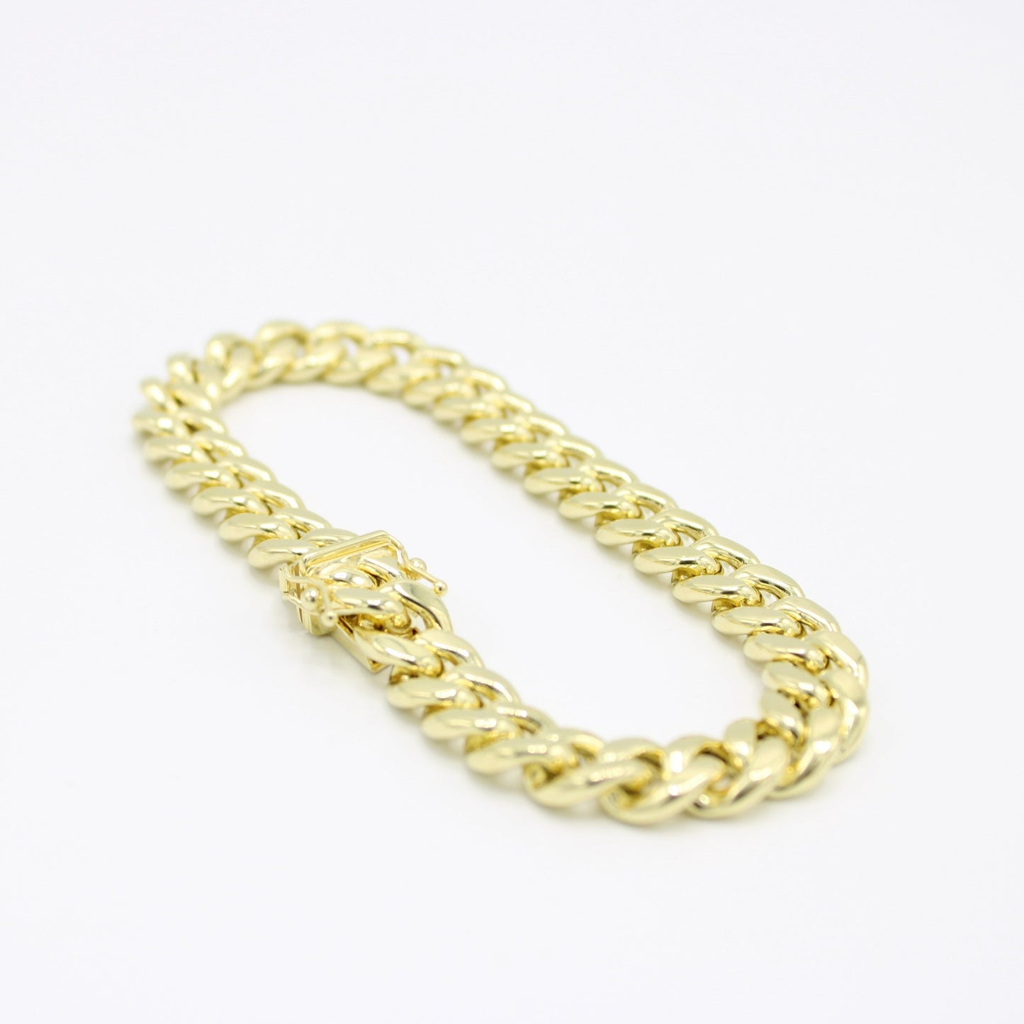 14K Semi-Solid Miami Cuban Bracelet