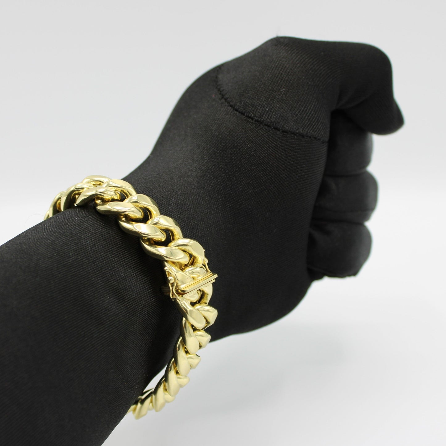 14K Semi-Solid Miami Cuban Bracelet