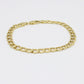 14K Semi-Solid Classic Flast Cuban Bracelet