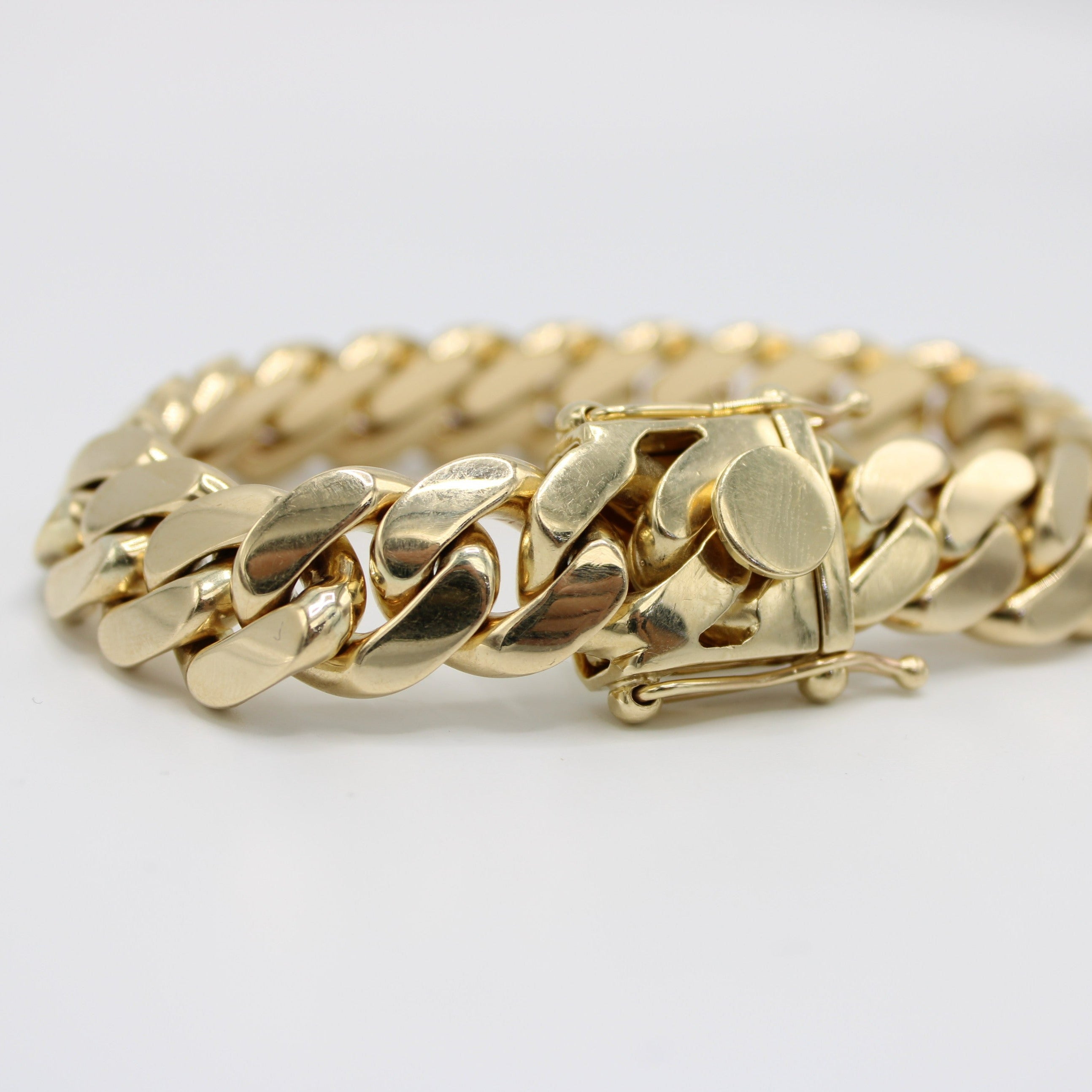 9ct gold hot sale cuban bracelet