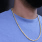 14K Hollow Rope Chain \\ 4.5 mm - 24” \\