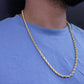 14K Hollow Rope Chain \\ 5 mm - 26” \\