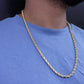 14K Hollow Rope Chain \\ 4.4 mm - 26” \\
