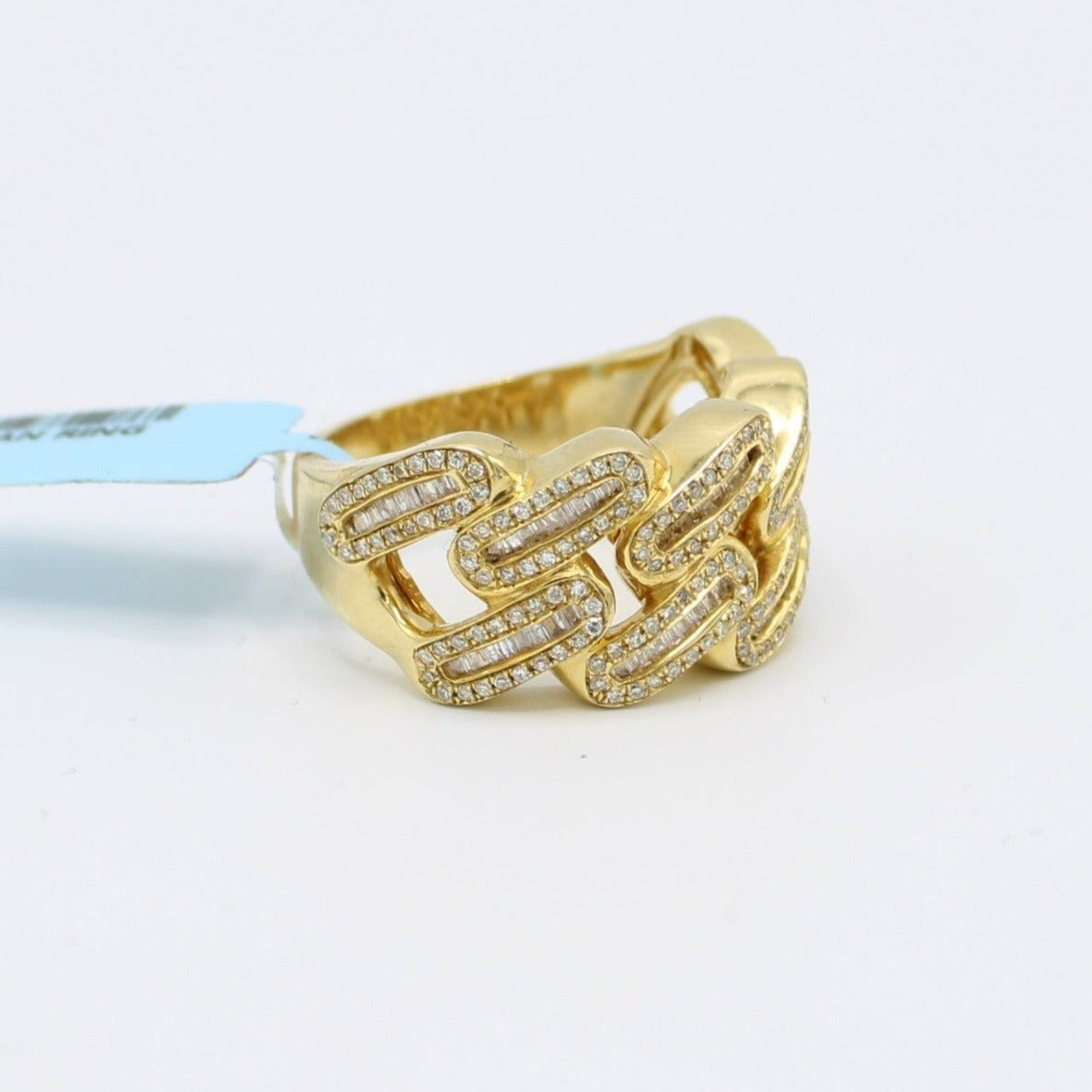 14K VS \ Baguette Diamond Cuban Men's Ring 💎