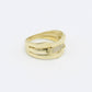 14K Women's Gold Ring Cz Stones