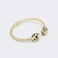 14K Panther Bangle Yellow Gold