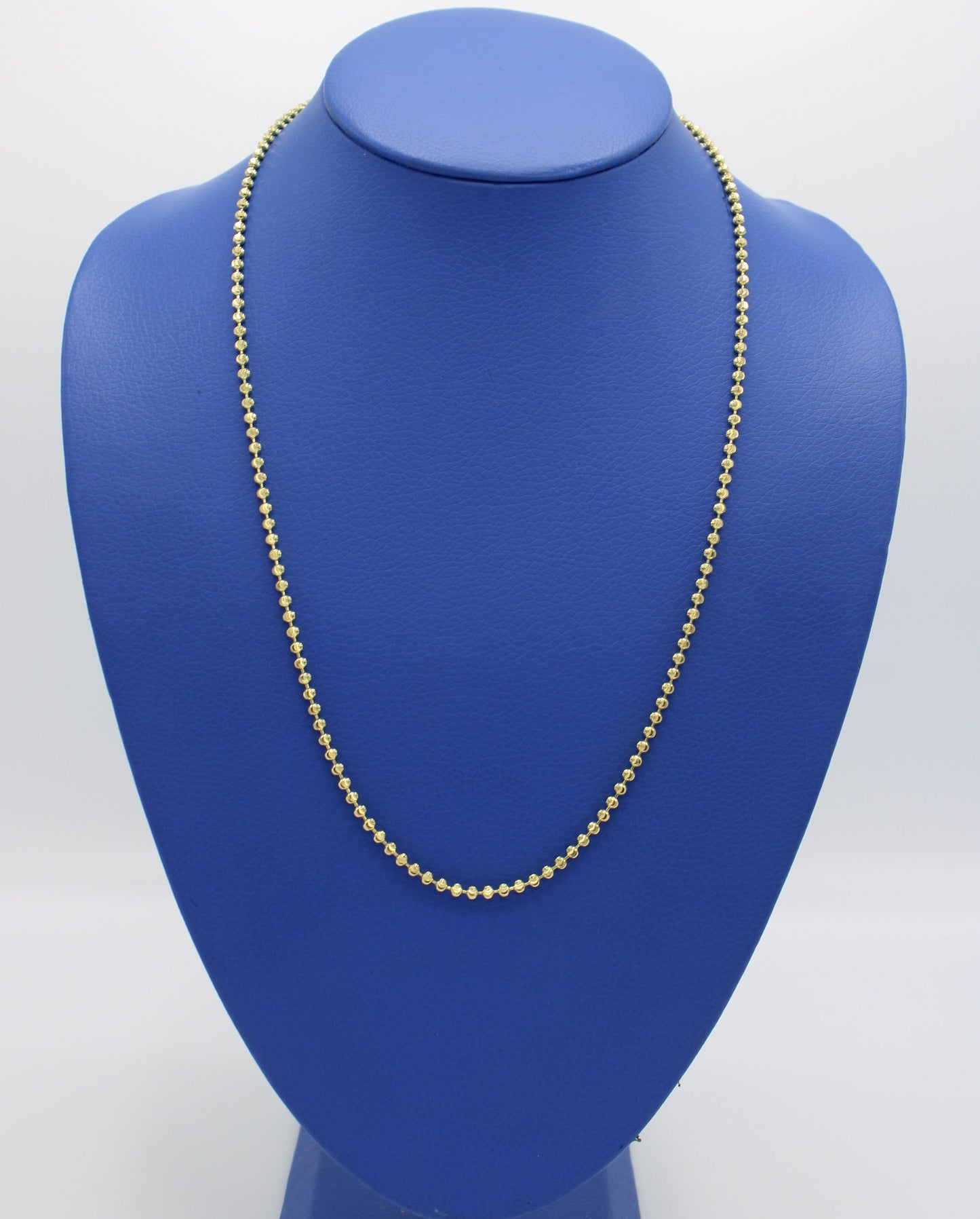 14K Moon Cut Chain Yellow  Gold