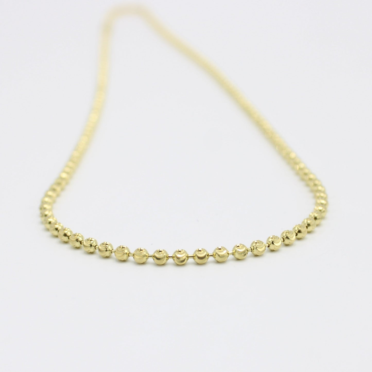 14K Moon Cut Chain Yellow Gold