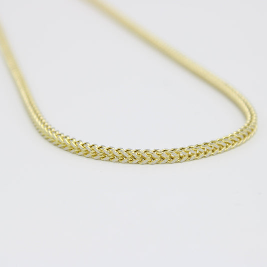 14K Franco Chain Two Tones Yellow Gold