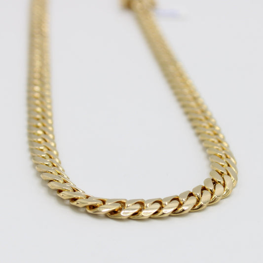 14K Solid Miami Cuban Chain (7.9 mm - 24 in )