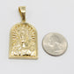 14K Jesus Face Pendant Yellow Gold