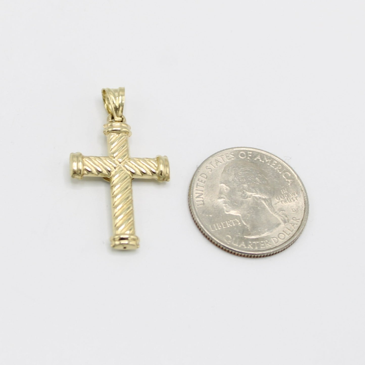 14K Cross Pendant Yellow Gold