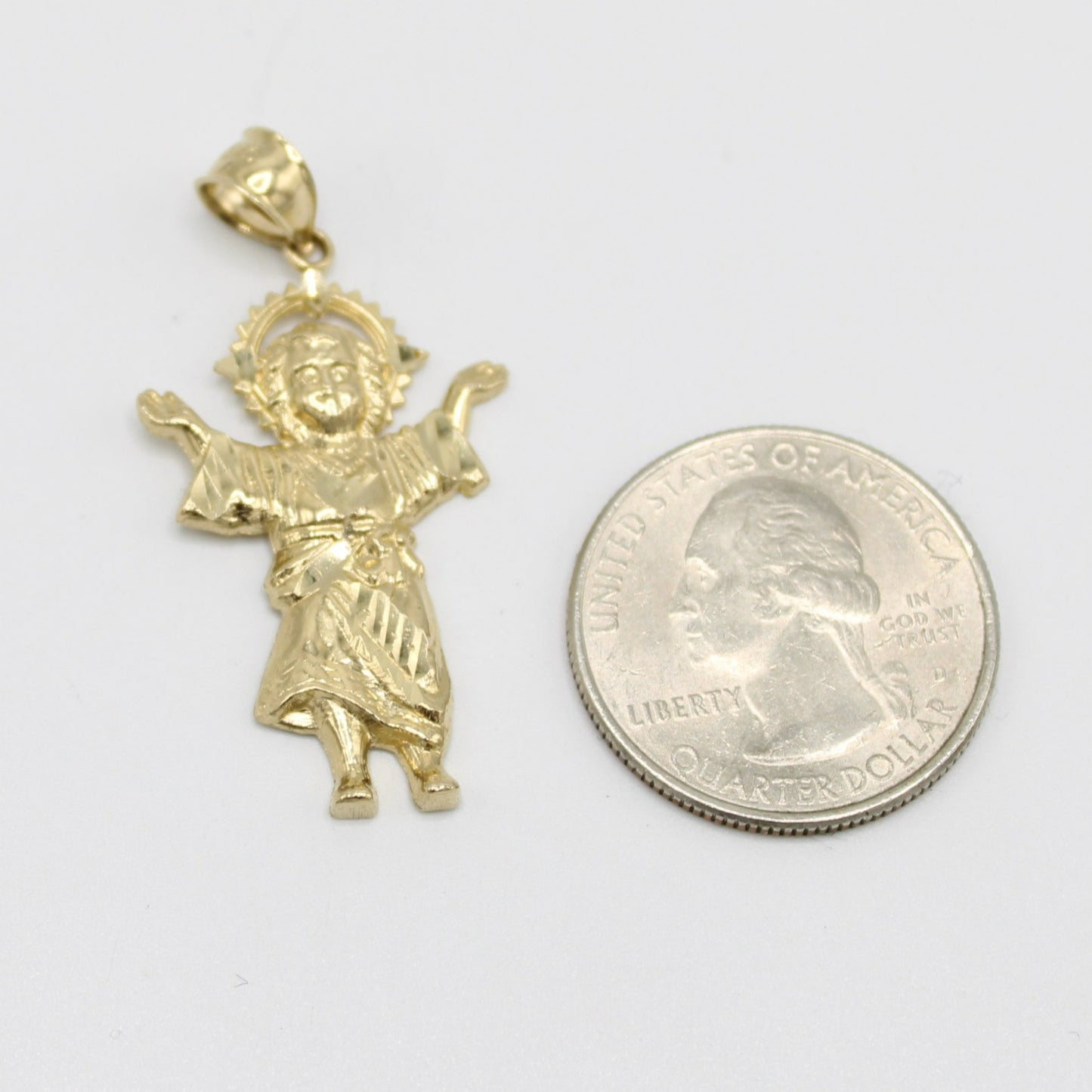 14K Niño Divino Pendant Yellow Gold