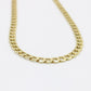 14K Semi-Solid Flat Cuban Chain Yellow Gold