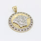 14K Medusa Cz Stones Yellow Gold