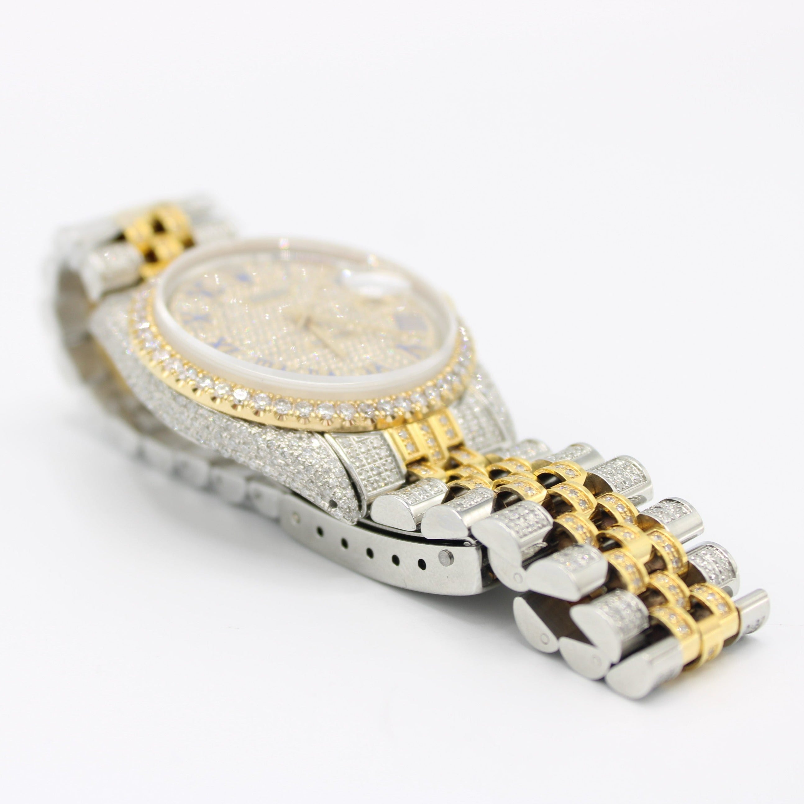 Bust down gold online rolex