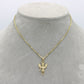 14k Angel Pendant with Solid Franco Chain (16 ")