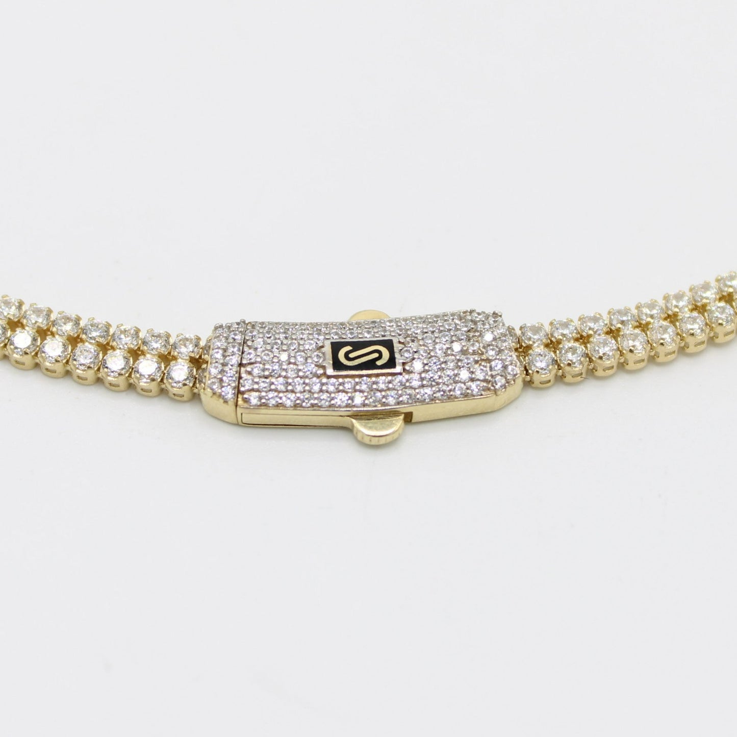 14K Monaco Choker Full Cz  \\ 4.1mm - 16” \\