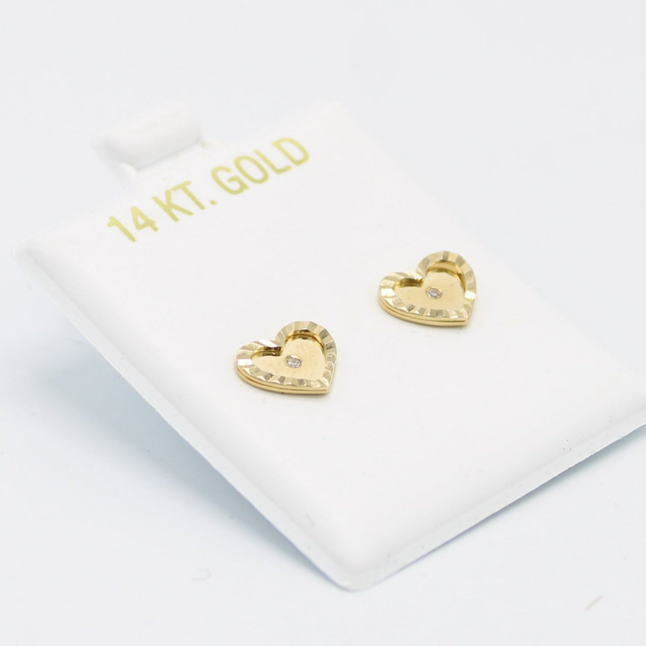 14K ❤️Heart❤️ Earrings Yellow Gold