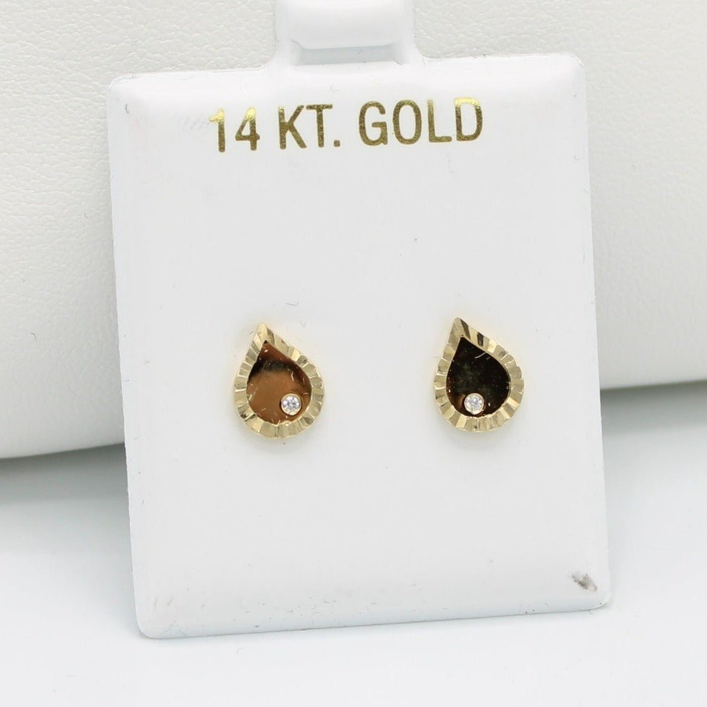 14K 💧Tear💧Earrings Yellow Gold