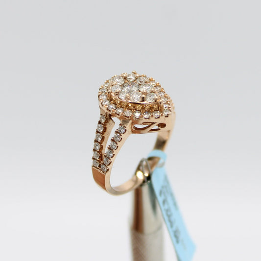 14K VS Diamond Women's Ring Rose Gold