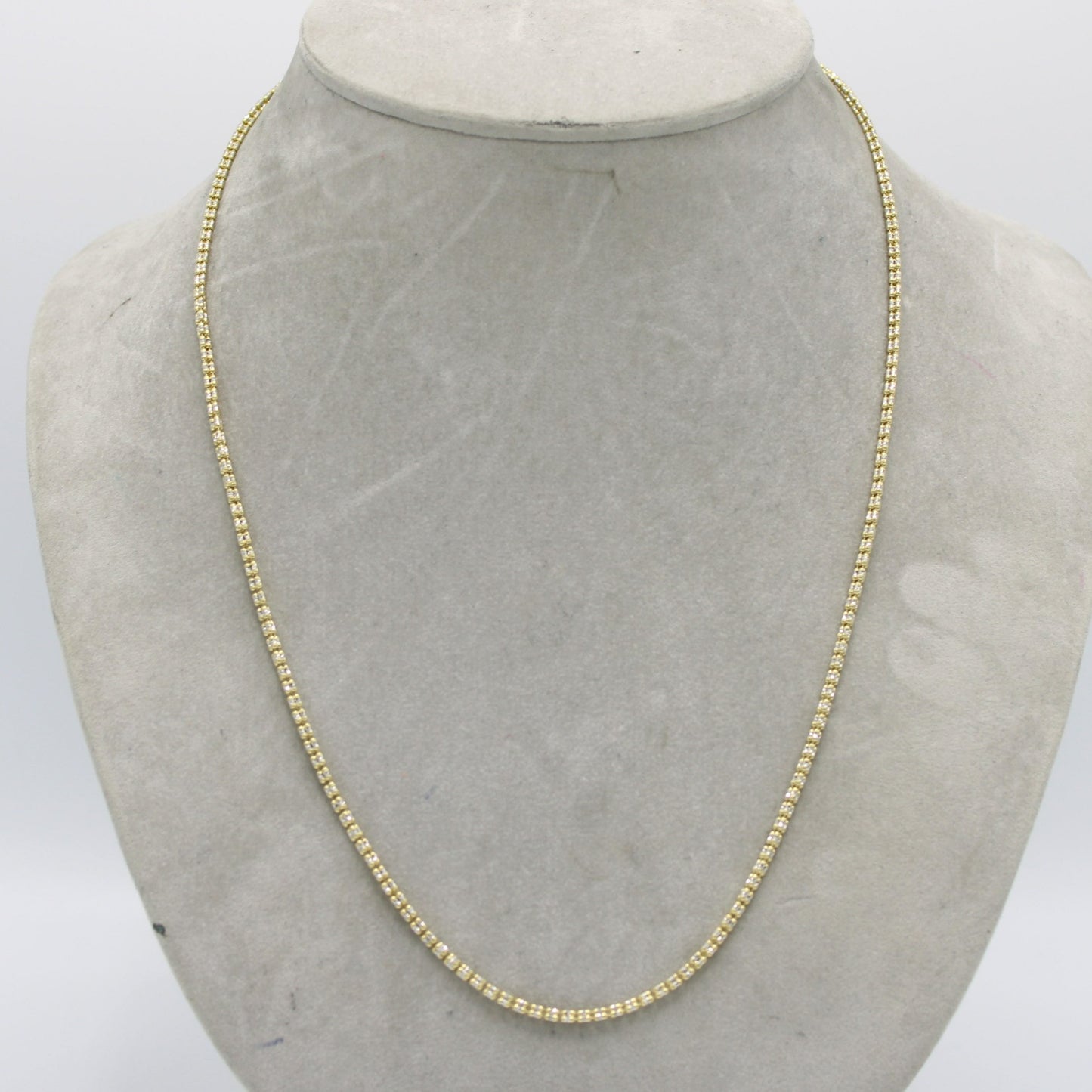 14K Moon Ice Chain Yellow Gold  \\ 3.8mm - 24 \\