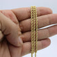 14K Hollow Rope Chain Yellow Gold \\ 2.9 mm - 24” \\