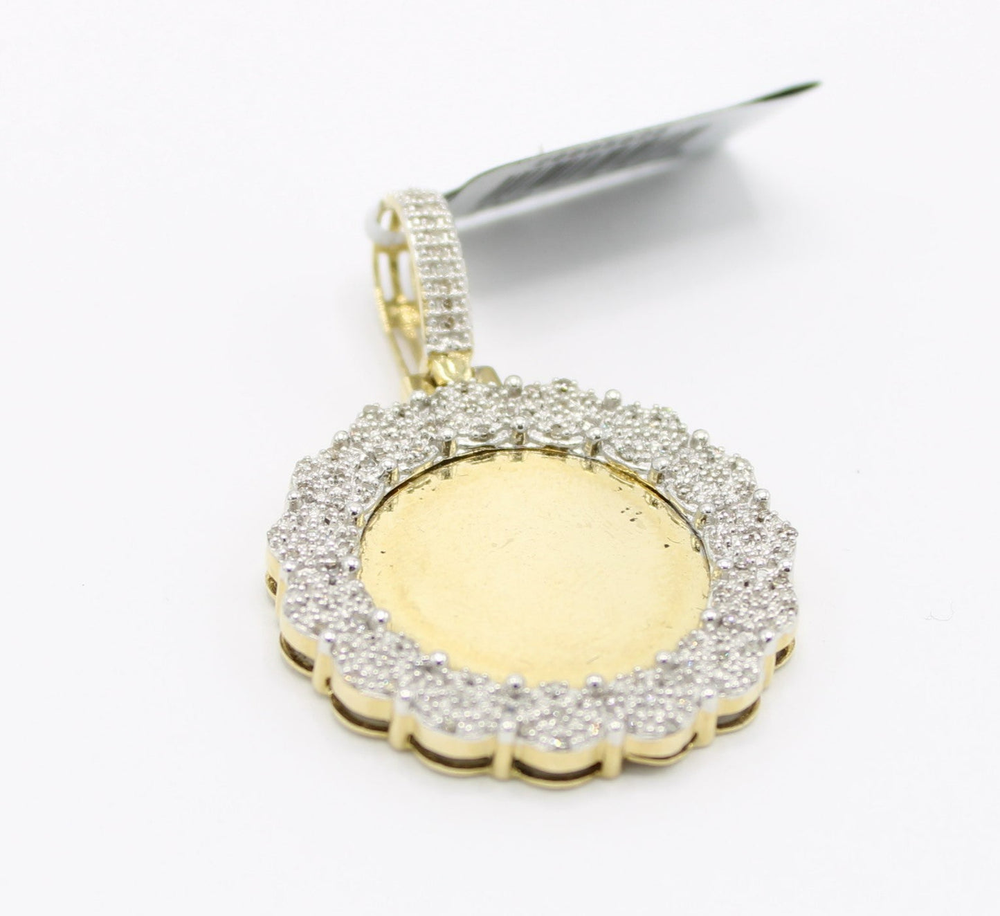 14K VS Diamond Picture Pendant Yellow Gold