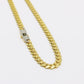 14K Monaco Choker Cz at Lock  \\ 7.7mm - 18” \\