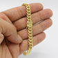 14K Semi-Solid Cuban Bracelet Yellow Gold //7.6mm - 8.5 in//