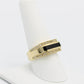 14K Men's Ring Cz Stones Yellow Gold