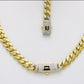 14K Set Choker Monaco Cz Stones Yellow Gold