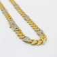 14K Choker Monaco Cz Stones Yellow Gold