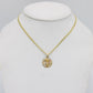 14k Divino Niño Pendant With Semi-Solid Cuban Chain Yellow Gold