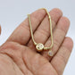 14K Bangle with Charms Yellow Gold