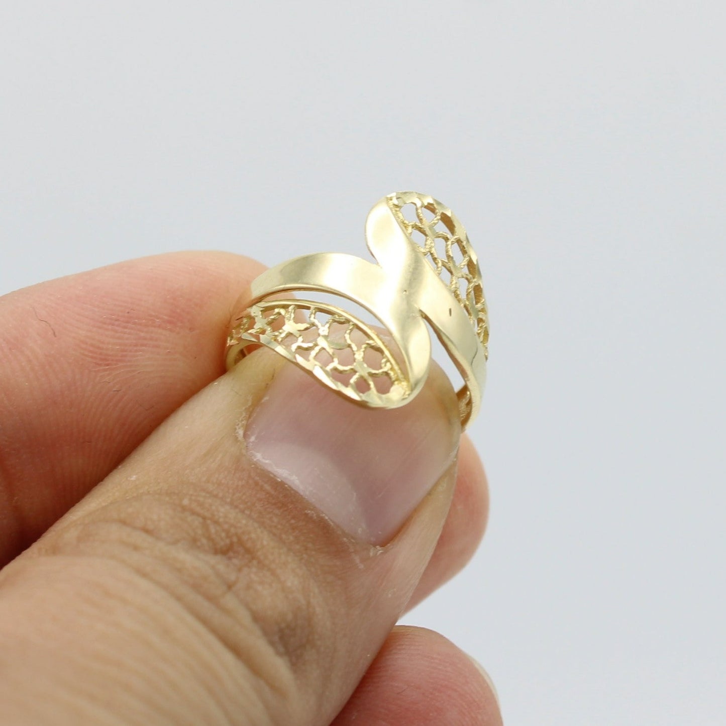 14K Fancy Ring Yellow Gold